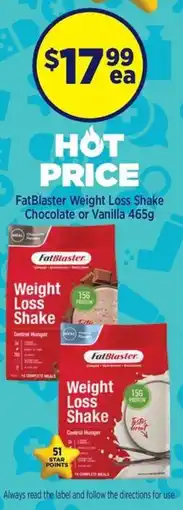 Star Discount Chemist FatBlaster Weight Loss Shake offer