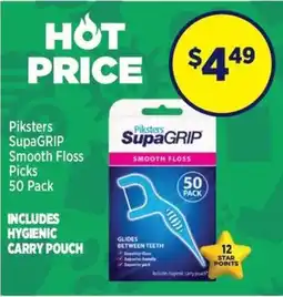 Star Discount Chemist Piksters SupaGRIP Smooth Floss Picks offer