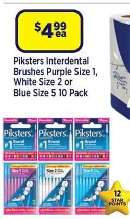 Star Discount Chemist Piksters Interdental Brushes offer