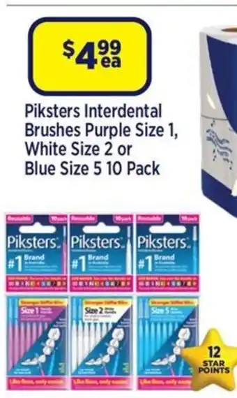 Star Discount Chemist Piksters Interdental Brushes offer