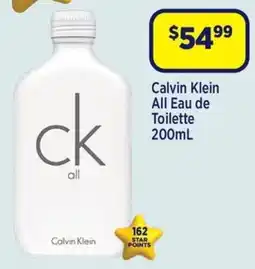 Star Discount Chemist Calvin Klein All Eau de Toilette offer