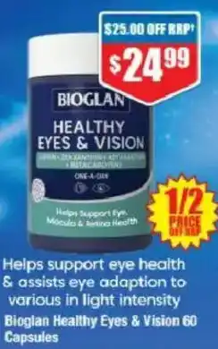 Chemist Warehouse Bioglan Healthy Eyes & Vision 60 Capsules offer