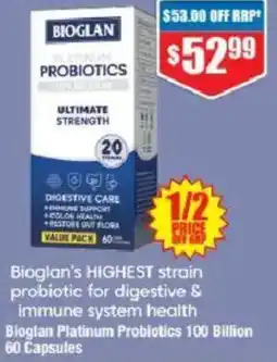 Chemist Warehouse Bioglan Platinum Probiotics offer