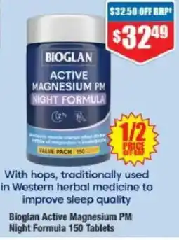 Chemist Warehouse Bioglan Active Magnesium PM Night Formula offer