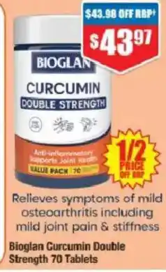 Chemist Warehouse Bioglan Curcumin Double Strength offer