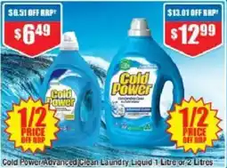 Chemist Warehouse Cold Power Advanced Clean Laundry Liquid offer