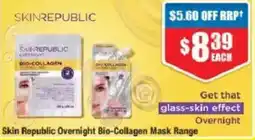 Chemist Warehouse Skin Republic Overnight Bio-Collagen Mask offer