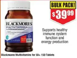 Chemist Warehouse Blackmores Multivitamins for 50+ offer