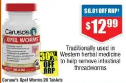 Chemist Warehouse Caruso's Xpel Worms offer