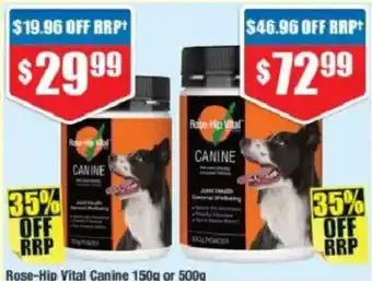 Chemist Warehouse Rose-Hip Vital Canine offer