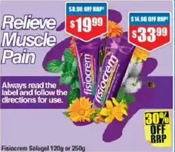 Chemist Warehouse Fisiocrem Solugel offer