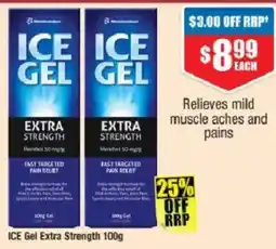 Chemist Warehouse Ice Gel Extra Strength offer
