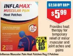 Chemist Warehouse Inflamax Muscular Pain Heat Patches offer