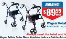 Chemist Warehouse Wagner Rollator offer