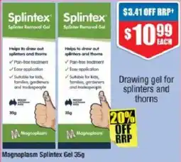 Chemist Warehouse Splintex Splinter Removal Gel offer