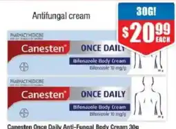 Chemist Warehouse Canesten Once Daily Anti-Fungal Body Cream offer