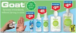 Chemist Warehouse Goat Antibacterial Hand Sanitiser offer