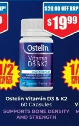 Chemist Warehouse Ostelin Vitamin D3 & K2 offer