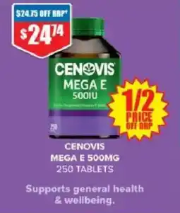 Chemist Warehouse Cenovis Mega E 500IU offer