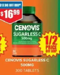 Chemist Warehouse Cenovis Sugarless C 500mg offer