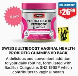 Chemist Warehouse Swisse Ultiboost Vaginal Health Probiotic Gummies offer