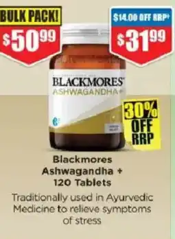 Chemist Warehouse Blackmores Ashwagandha offer