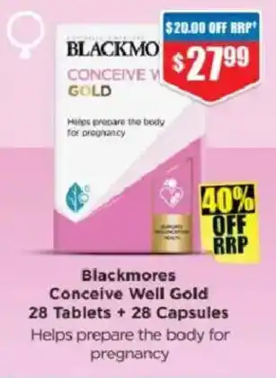 Chemist Warehouse Blackmores Conceive Well Gold offer