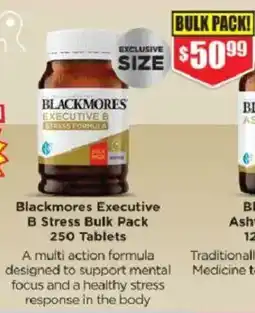 Chemist Warehouse Blackmores Executive B Stress Bulk Pack offer