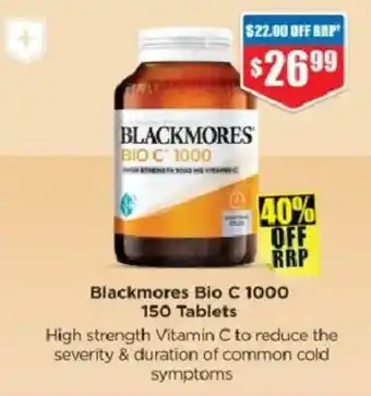 Chemist Warehouse Blackmores Bio C 1000 offer