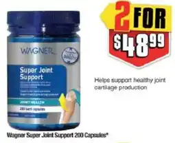 Chemist Warehouse Wagner Super Joint Support 200 Capsules offer