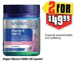 Chemist Warehouse Wagner Vitamin E 1000IU 100 Capsules offer