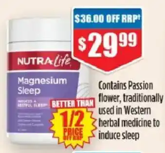 Chemist Warehouse NutraLife Magnesium Sleep offer