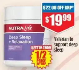 Chemist Warehouse Nutra Life Deep Sleep + Relaxation offer