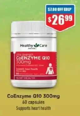 Chemist Warehouse Healthy Care CoEnzyme Q10 300mg offer