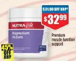 Chemist Warehouse Nutra Life Magnesium Hi-Zorb offer
