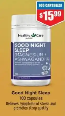 Chemist Warehouse Healthy Care Good Night Sleep offer