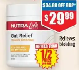 Chemist Warehouse Nutra-Life Gut Relief Mango Orange offer