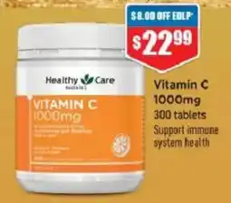 Chemist Warehouse Healthy Care Vitamin C 1000mg offer