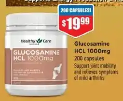 Chemist Warehouse Healthy Care Glucosamine HCL 1000mg offer