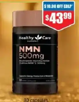 Chemist Warehouse Healthy Care NMN 500mg offer