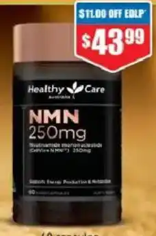 Chemist Warehouse Healthy Care NMN 250mg offer