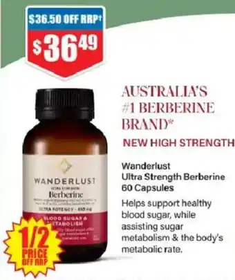 Chemist Warehouse Wanderlust Berberine offer