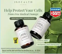 Chemist Warehouse JSHealth NMN 500 + Resveratrol offer