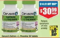 Chemist Warehouse Caruso's Saffron + L-Theanine offer