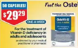 Chemist Warehouse OsteVit-D One-A-Week offer