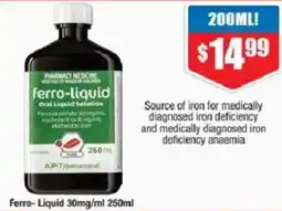 Chemist Warehouse Ferro-liquid Oral Liquid Solution offer