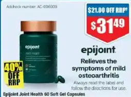 Chemist Warehouse epijoint Joint Health 60 Soft Gel Capsules offer