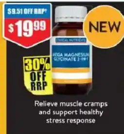 Chemist Warehouse TheraNutrition Mega Magnesium Glycinate 2-in-1 offer