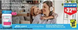 Chemist Warehouse Life-Space Probiotic + Menopause Relief offer