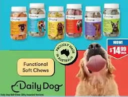 Chemist Warehouse Daily Dog Functional Soft Chews Assorted Variants offer